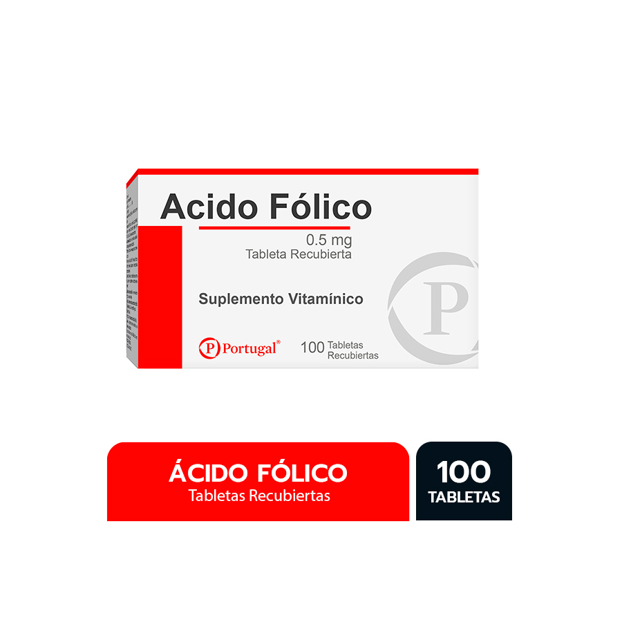 Ácido Fólico 0.5Mg Tabletas